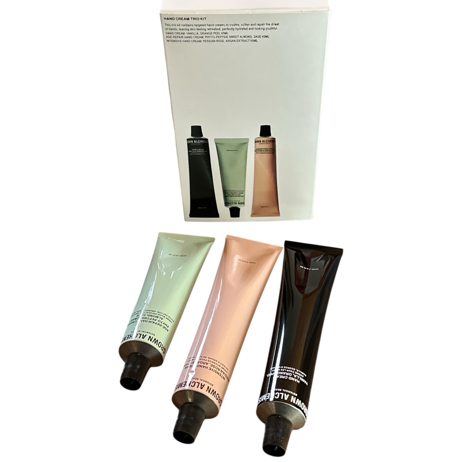 GROWN ALCHEMIST HAND CREAM TRIO Vanilla Orange Peel Sweet Almond Sage Pe... - $68.75