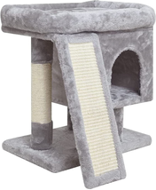 Small Cat Tree for Indoor Cats, Cat Tower with Scratching Post, Modern A... - £38.45 GBP