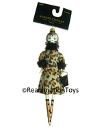 Robert Stanley Blown Glass Fashion Runway Leopard Dress Doll Ornament De... - £31.26 GBP