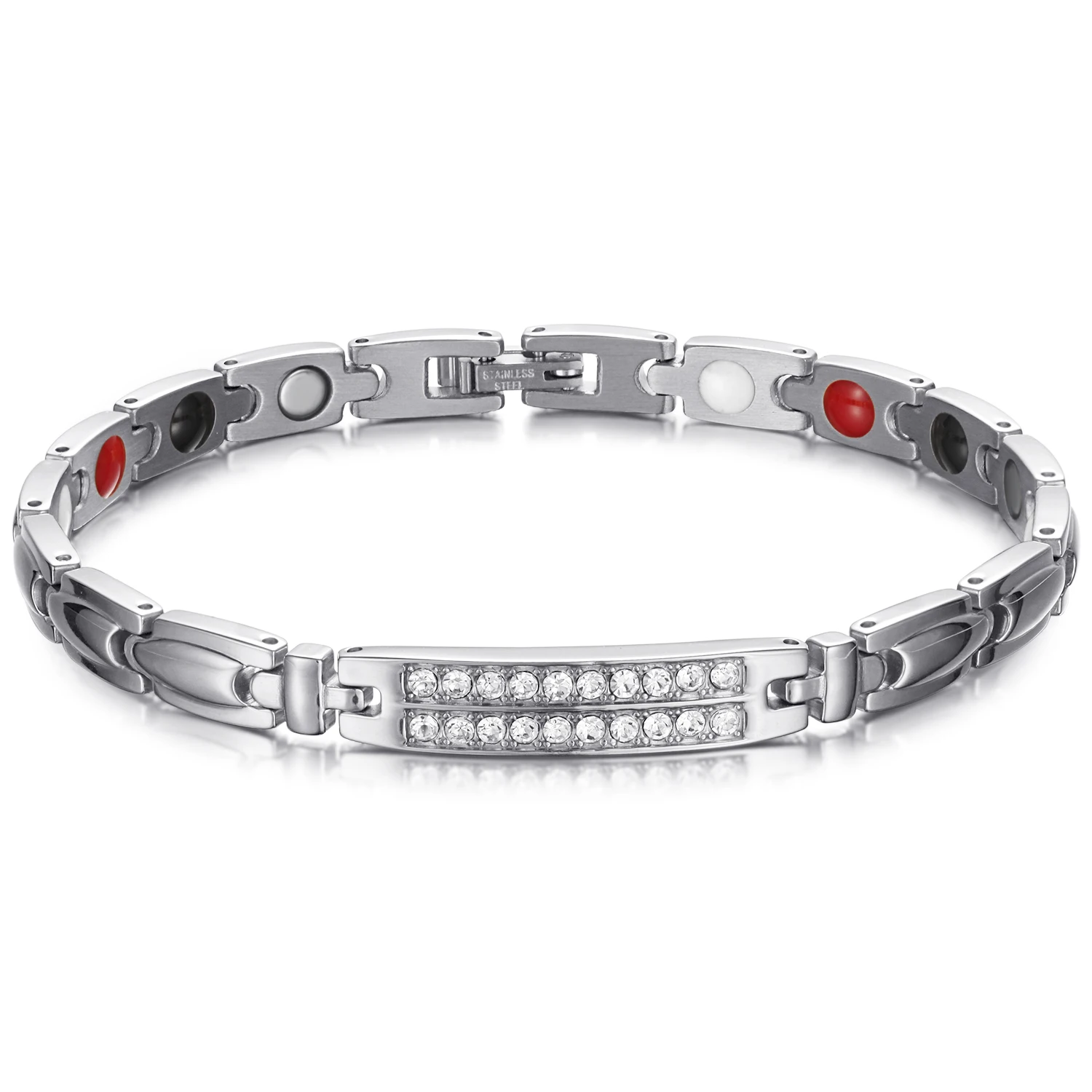 Germanium Magnetic Healthy Jewelry Set Korean Popular Exquisite Necklaces Bracel - £56.12 GBP