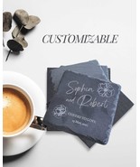 Custom slate coasters for Christmas gifts Custom engraved coasters for h... - $7.13 CAD