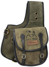 Horse Challenger Western Trail Riding Saddle Suede Leather Motorcycle Ca... - $44.99