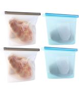Reusable Silicone Food Storage Bag Set of 4 - $11.75