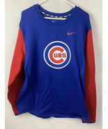 Nike Chicago Cubs Warm Up Long Sleeve MLB Baseball Practice Men’s XL - £39.30 GBP