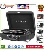 Bluetooth Portable Suitcase Turntable with Built-in Speakers - Elegance ... - $2,396.35 MXN