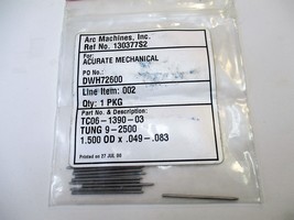 ARC Machines TC06-1390-03 Tungsten Tig Electrodes Qty 10 New For 9-2500 ... - $331.85 MXN
