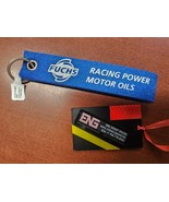 FORMULA ONE STYLE OEM ENG-FUCHS KEY RING: RACING POWER MOTOR OILS (BLUE) - $372.39 MXN