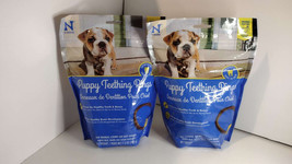 2 x N-Bone Puppy Teething Rings Chicken Flavor Dog Treat 6 Count Bag EXP 02/2025 - £13.19 GBP