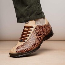 Hand painted big block alligator scales Sneaker Shoes Saulo Orix image 7