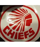 11 inch circle Kansas City Chiefs  NFL Football Vinyl Decal , red or black - $13.44 CAD