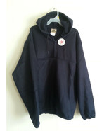 Ideal Navy Blue Fleece Hoodie Sweatshirt Zip Pouch Medium Large XL XXL P... - £11.80 GBP