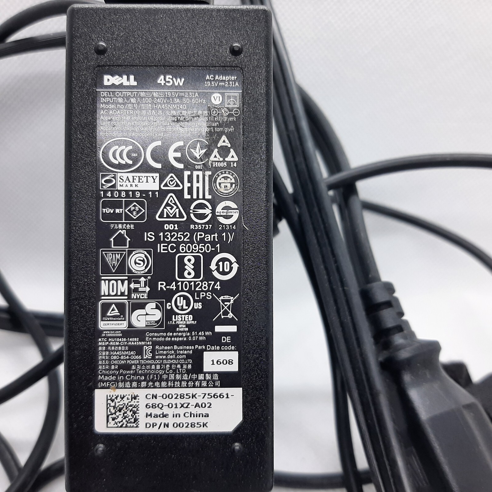 Dell 45W HA45NM140 0285K Laptop Charger 4.5mm 19.5V 2.31A ~Genuine Original OEM Item image 2