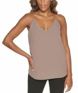MSRP $49 Calvin Klein Textured Camisole Top Brown Size XS - €27,18 EUR
