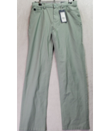 Vinyard Vines On The Go Pants Youth Size 12 Green Cotton Adjustable Wais... - $40.24