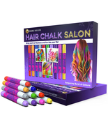 Hair Chalk for Girls Makeup Kit of 10 Temporary Colour Pens Gifts, Great... - £16.70 GBP