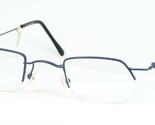 L. E.H008 1 Bleu Lunettes Hypoallergénique Métal Cadre 42-27-140mm Italie - $58.35