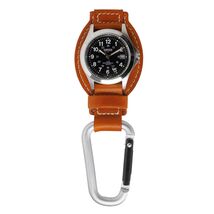 Dakota Leather Field Clip Watch, Leather Fob Strap, Lightweight Dress Watch - $59.95