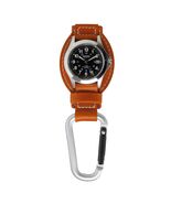 Dakota Leather Field Clip Watch, Leather Fob Strap, Lightweight Dress Watch - $59.95