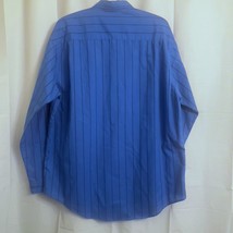 Vintage Levi&#39;s Button Up Shirt Men&#39;s Large L Blue Striped Long Sleeve - £11.93 GBP