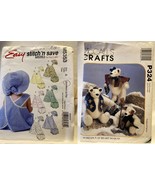2 McCalls Pattern Stitch n Save M5353 Infants,Crafts P324 Teddy Bears PE... - £3.43 GBP
