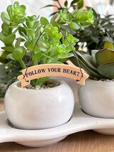 East Of India Small Ribbon Word Hanger - Follow Your Heart - $46.73 MXN