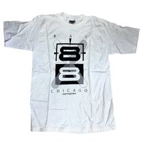 VTG 80s Oneita Power BAC Chicago Bloomingdale’s Promo T-Shirt L 40 Chest 88 - $89.05