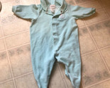 Vintage Carter&#39;s Baby  0-3 Month Small Mint Sleeper With Teddy Bear Decal - $22.57