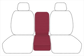 Burgundy cotton middle seat and Console covers to fits 2001 Ford F150 truck - $37.19