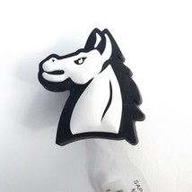 Jibbitz Mustang Horse Mascot Crocs Brand Authentic Shoe Charm White Retired New - £30.24 GBP