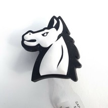 Jibbitz Mustang Horse Mascot Crocs Brand Authentic Shoe Charm White Retired New - £29.79 GBP