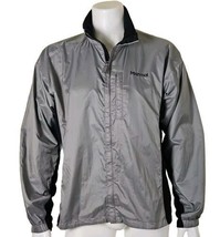 Marmot Rain Jacket Mens L Gray Soft Shell PreCip Ripstop Stretch Panel Full Zip - £29.59 GBP