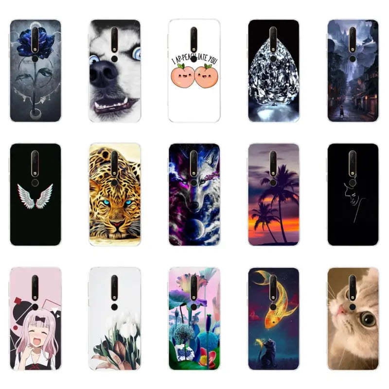 case for Nokia 6 6.1 case cover soft tpu silicone phone housing shockproof Coque - $9.72 - $11.02