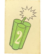 Dynamite Shack Game Green &quot;2&quot; Card - single card replacement part - £3.15 GBP