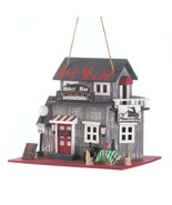Route 66 Biker Bar Wood Birdhouse - $38.52 CAD