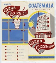 Maya Excelsior Hotel Brochure Guatemala Central America 1950&#39;s - £29.97 GBP