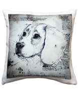 Beagle 17x17 Dog Pillow, Complete with Pillow Insert - £42.18 GBP