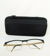 Brand New Authentic LINDBERG Eyeglasses 9816 Color Matte Black Gold 9816... - $445.49