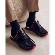 The Inferno Black & Red Leather Men Sneaker image 13