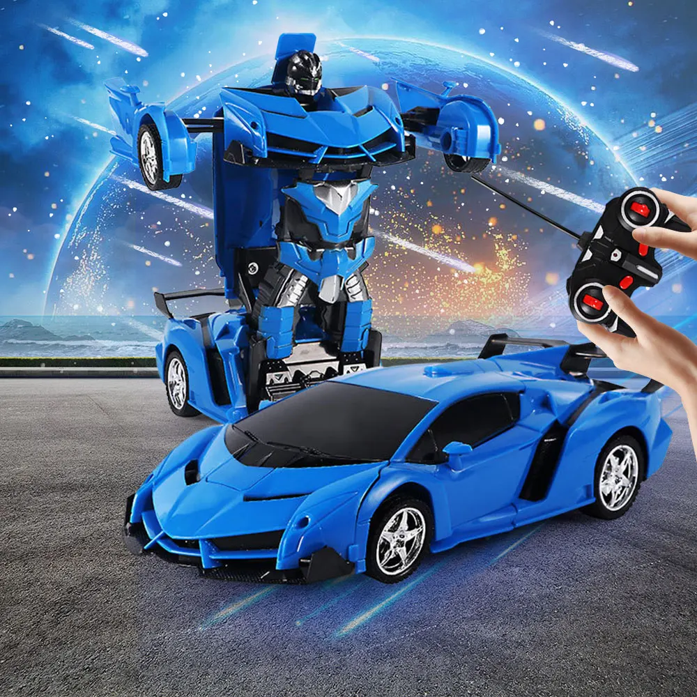 RC Car Transformation Robots Sports Vehicle Model Drift Car Toys Cool - $18.81+