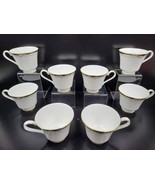 8 Royal Doulton Rhodes Footed Cups H5099 Vintage Bone China England Lot - £69.96 GBP