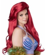 Dark Red Magical Mermaid Wig Lil Ariel Princess Poison Ivy Comic Villain Oracle - $34.95