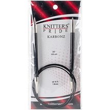 Knitter&#39;s Pride 10.75/7mm Karbonz Fixed Circular Needles, 40&quot; - £16.12 GBP