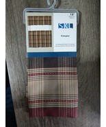 Cooper Red Plaid Traditional Valance by Saturday Knight Limited 58&quot;Wx13&quot;... - £23.01 GBP