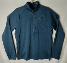The North Face Men Blue Pullover Sweater winter Jacket Long Sleeve Colla... - $48.51