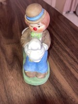 Vintage Jasco Hobo Luvkins Candle Holder Clown Hobo With Puppy - $8.60