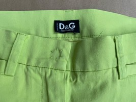 Vintage DOLCE &amp; GABBANA Lime Green PANTS Size: 38 / XS TALL SHIP FREE - £943.62 GBP