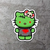 Hello Kitty Frankenstein 3.5&quot;&quot; Tall Vinyl Sticker Includes Two Stickers New - £9.02 GBP