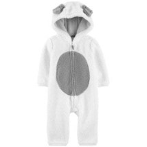 Carter&#39;s Baby Boys and Girls Hooded Faux-Sherpa Jumpsuit, Various Sizes - £18.04 GBP