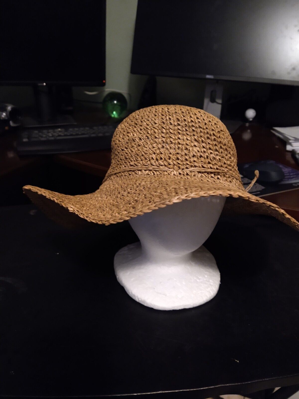 Primary image for Ann Taylor 100% Seagrass Panama Sun Hat Floppy Brim