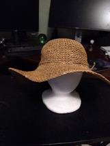 Ann Taylor 100% Seagrass Panama Sun Hat Floppy Brim - $25.73